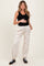 Cream Drawstring Relaxed Fit Maternity Sweatpants