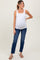 Navy Blue Dark Wash Slim Straight Maternity Jeans