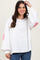 Ivory Solid Long Sleeve Heart Patch Top