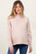 Beige Relaxed Fit Mock Neck Maternity Sweater
