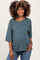 Teal Ribbed Boxy Fit Short Sleeve Maternity Top