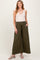 Olive Wide Smock Waist Maternity Pants
