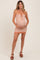 Rust Soft Color Mixed Sweater Tube Maternity Dress