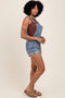 Blue Rolled Cuff Shortall