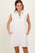 Cream Sleeveless Polo Mini Dress