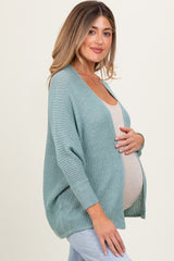Jade Knit Open Front Maternity Cardigan