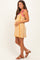 Yellow Contrast Striped Knit Maternity Mini Dress