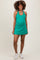 Emerald Green Tennis Racerback Maternity Romper Dress