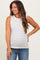 Ivory/Beige Stripe Knitted Maternity Tank Top