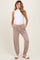 Beige Drawstring Maternity Jogger Pants