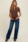 Navy Raw Hem Slim Wide Leg Maternity Jeans