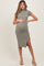 Light Olive Mock Neck Short Sleeve Maternity Dress