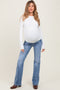 Blue Vintage Wash Bootcut Maternity Jeans