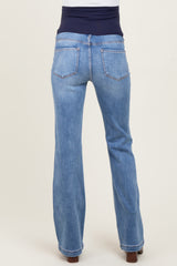 Blue Vintage Wash Bootcut Maternity Jeans