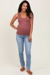 Light Blue Vintage Wash Maternity Skinny Jeans