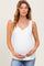 Ivory Sweetheart Sleeveless Maternity Top