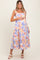 Multi Color Pastel Floral Maternity Dress