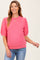 Pink Knit Maternity Puff Sleeve Top