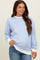 Blue Striped Maternity Pullover Top