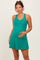 Jade Green Tennis Racerback Maternity Romper Dress