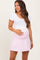 Pink Back Pleat Maternity Skort