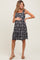 Black Floral Square Neck Ruffle Strap Tiered Maternity Dress