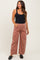 Mauve Corduroy Wide Leg Maternity Pants