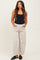 Beige Corduroy Wide Leg Maternity Pants