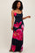 Black Floral Sleeveless Maxi Dress