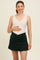 Forest Green Crossover V-Waist Maternity Skort