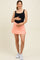 Peach Crossover V-Waist Maternity Skort