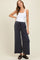 Charcoal Drawstring Wide Leg Maternity Pants