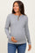 Heather Grey Ribbed Knit Maternity Long Sleeve Top