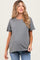 Grey Slouchy Maternity Short Sleeve Tee
