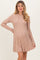Mocha Wide Rib Maternity Mini Sweater Dress