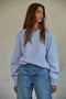 Light Blue Chunky Knit Oversized Sweater