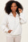 Ivory French Terry Quarter Zip Pullover