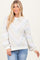 Cream Multi Crew Neck Striped Long Sleeve Sweater