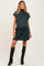 Forest Green Mock Neck Maternity Mini Dress
