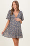 Jade Floral V-Neck Maternity Mini Dress