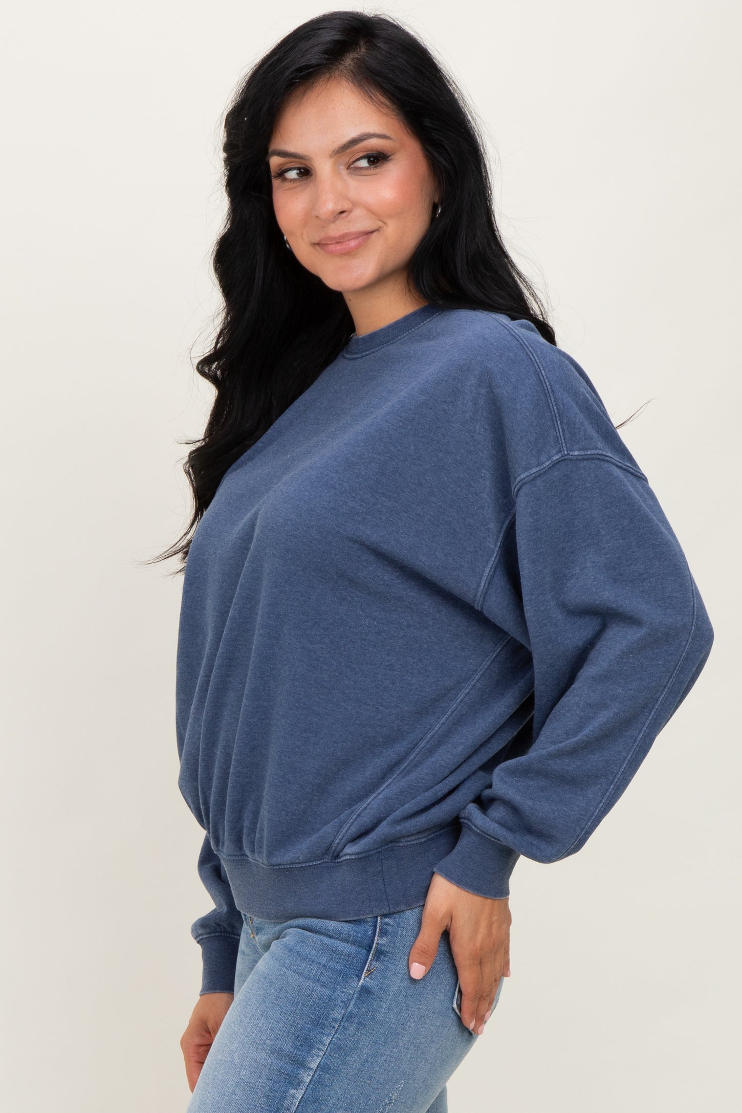 Navy Long Sleeve Sweatshirt