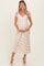 Cream Floral Chiffon Maternity Maxi Dress