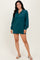 Forest Green Half Zip Long Sleeve Mini Dress