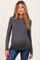 Charcoal Basic Long Sleeve Maternity Top