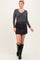 Charcoal Sweetheart Ribbed Long Sleeve Top