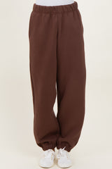 Brown Fleece Sweatpants