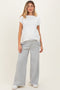 Heather Grey Fleece Wide Leg Maternity Sweatpants
