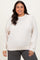 Cream Basic Fleece Crewneck Sweatshirt