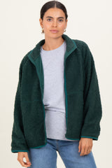 Forest Green Fleece Full Zip Jacket