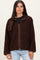 Brown Fleece Full Zip Jacket